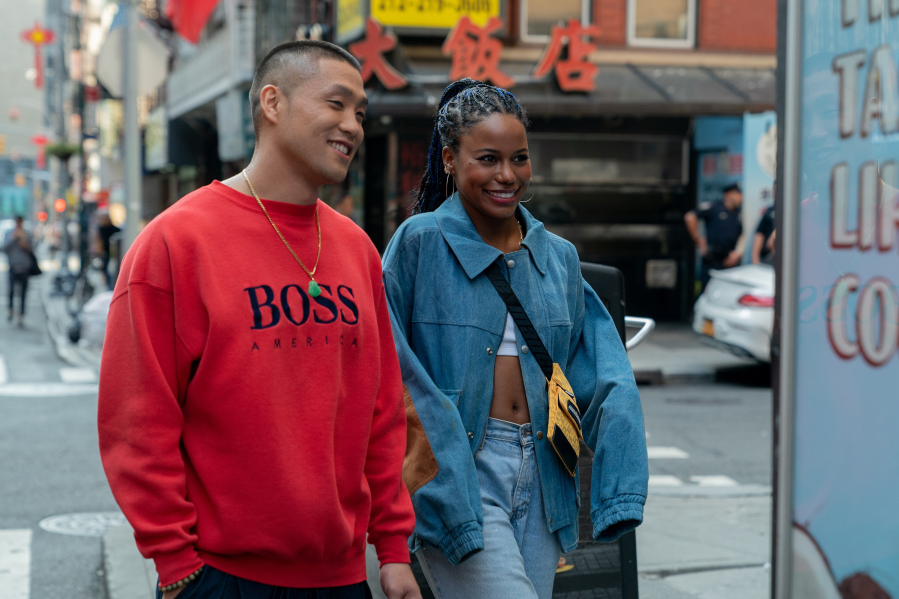 Taylor Takahashi, left, stars as Alfred "Boogie" Chin and Taylour Paige as Eleanor in Eddie Huang's "Boogie." (Nicole Rivelli/Focus Features/TNS)