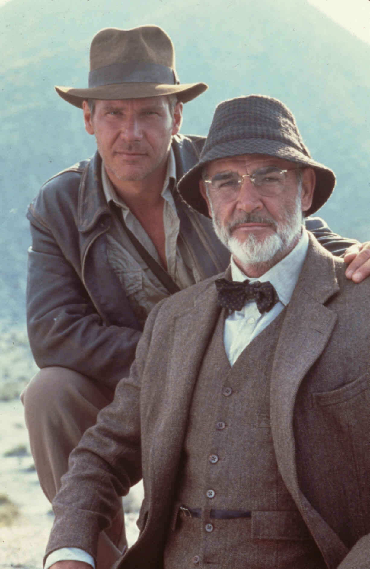 Harrison Ford, left, as Indiana Jones and Sean Connery as Henry Jones in "Indiana Jones and the Last Crusade." (SNAP/Entertainment Pictures/Zuma Press)