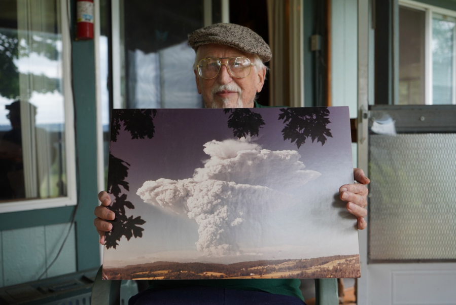 Arzil "Ray" Stone snapped photos of Mount St. Helens erupting in 1980 from his Ridgefield backyard, and he hasn't shared with them with the general public until now.