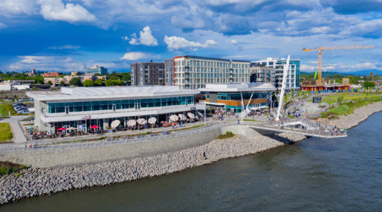 The Don building next to the Grant Street Pier at the Waterfront Vancouver development will become home to a winery tasting room and full-service restaurant operated by Oregon's Willamette Valley Vineyards.