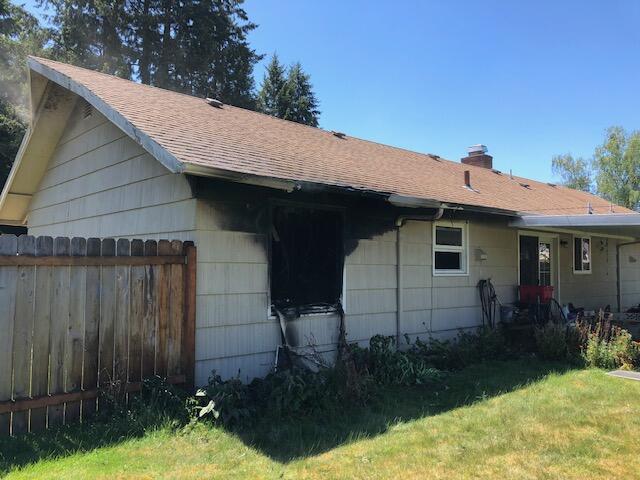 Fire damaged a home in the 9300 block of Northeast 11th Street in Vancouver on Tuesday, displacing one person.