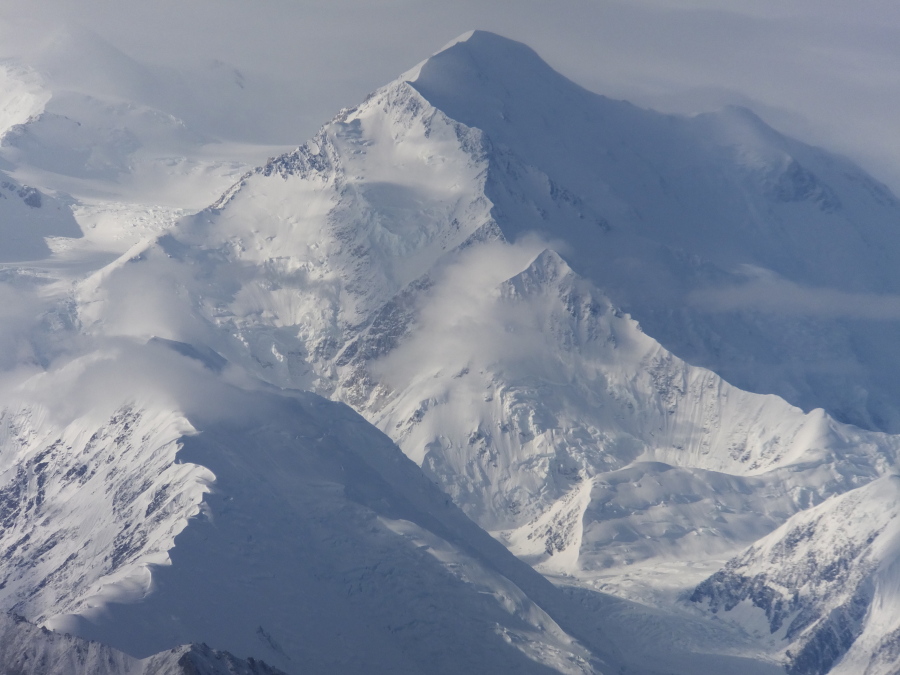 FILE - This Aug. 27, 2014, file photo shows a view of one of the faces of North America's tallest peak, then-named Mount McKinley, in Denali National Park and Preserve, Alaska. Rangers who keep an eye on North America's highest mountain peak say they are seeing impatient and inexperienced climbers take more risks and put their lives and other climbers in danger In 2021.
