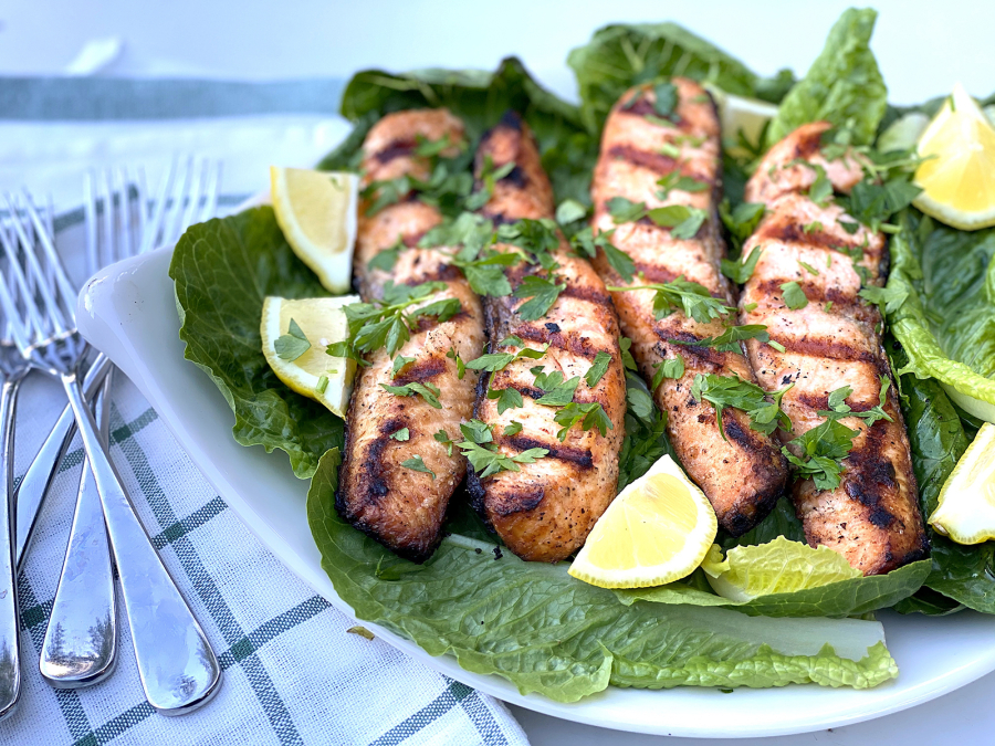 Mayo Grilled Salmon (Katherine Martinelli/The Daily Meal)
