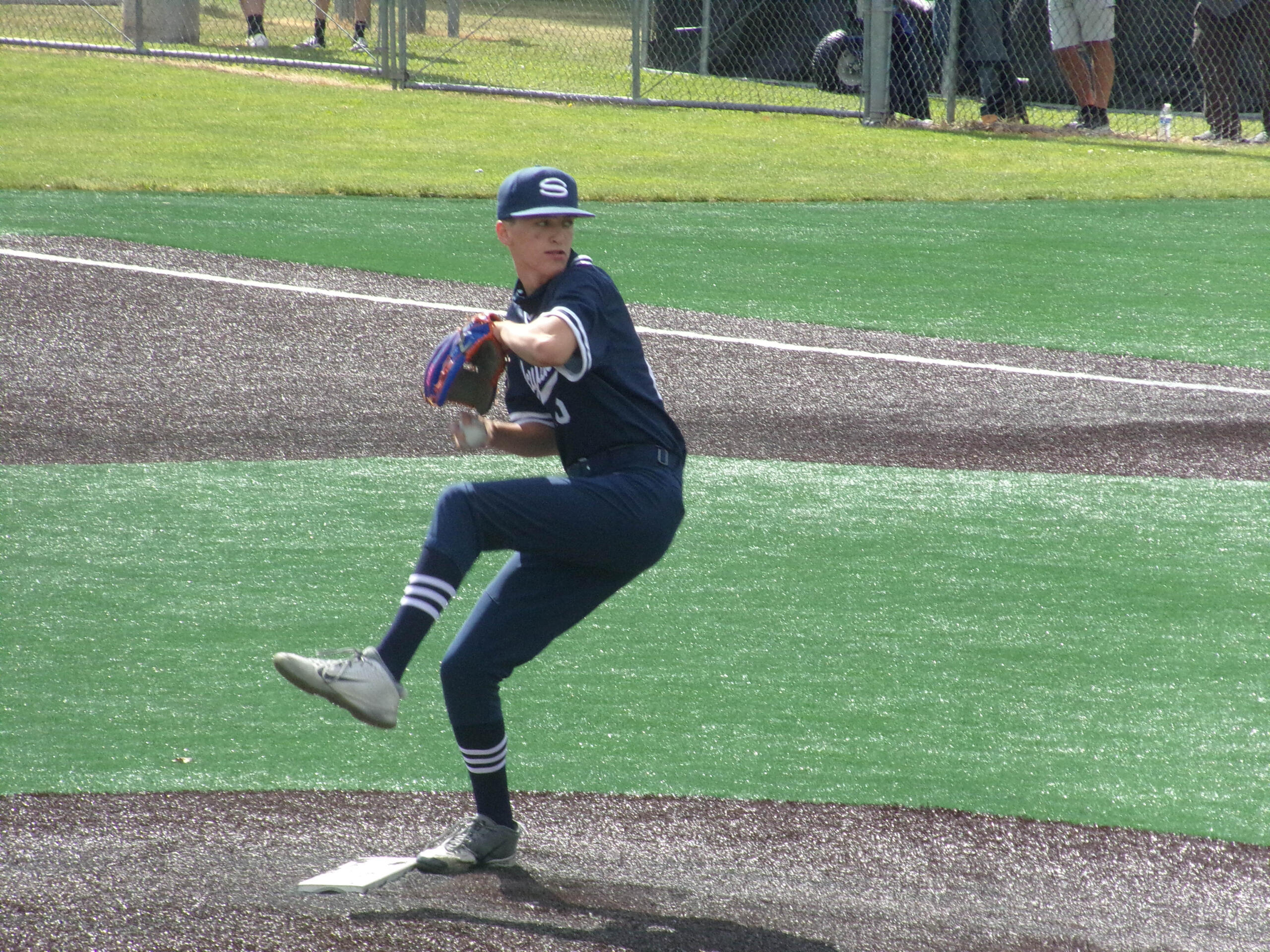 Brendan Bowyer pitched six innings, allowing three runs and striking out six in Skyview's 8-3 win over Prairie in the 4A/3A Greater St.