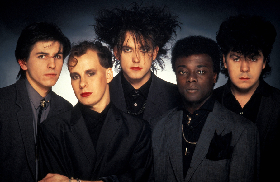 The Cure circa 1984, from left, Phil Thornalley, Porl Thompson, Robert Smith, Andy Anderson, Lol Tolhurst.