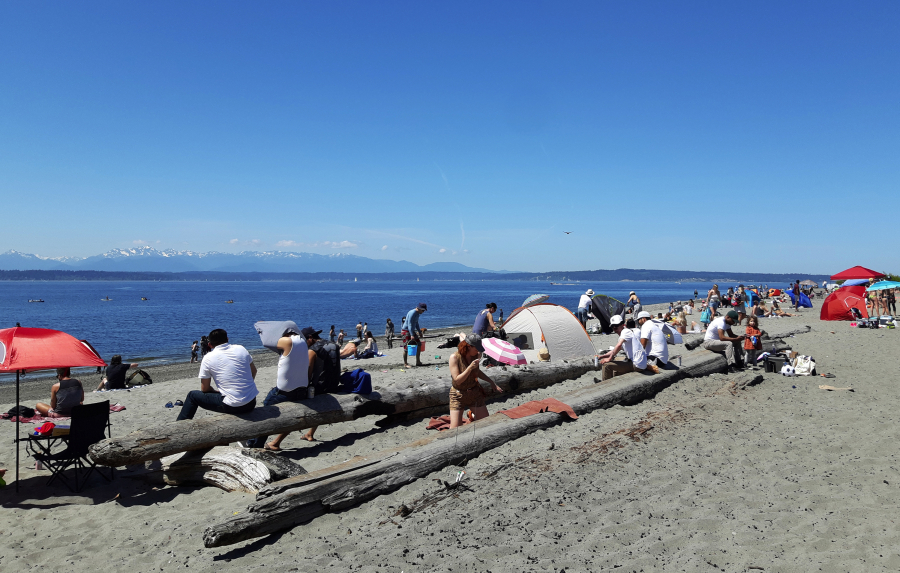 It's a sharp contrast to the boisterous, crowded beach you'll find at Golden Gardens in Seattle.