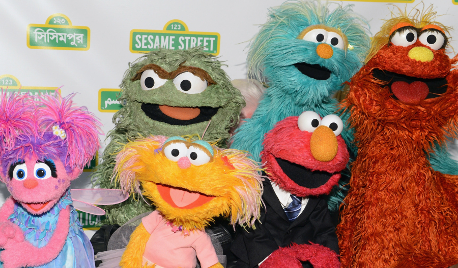 Muppets attend the Sesame Street Workshop 10th Annual Benefit Gala at Cipriani 42nd Street on May 30, 2012, in New York City. "Sesame Street" featured two gay dads and their daughter in a groundbreaking episode celebrating diversity and inclusion that premiered last week. (Andrew H.
