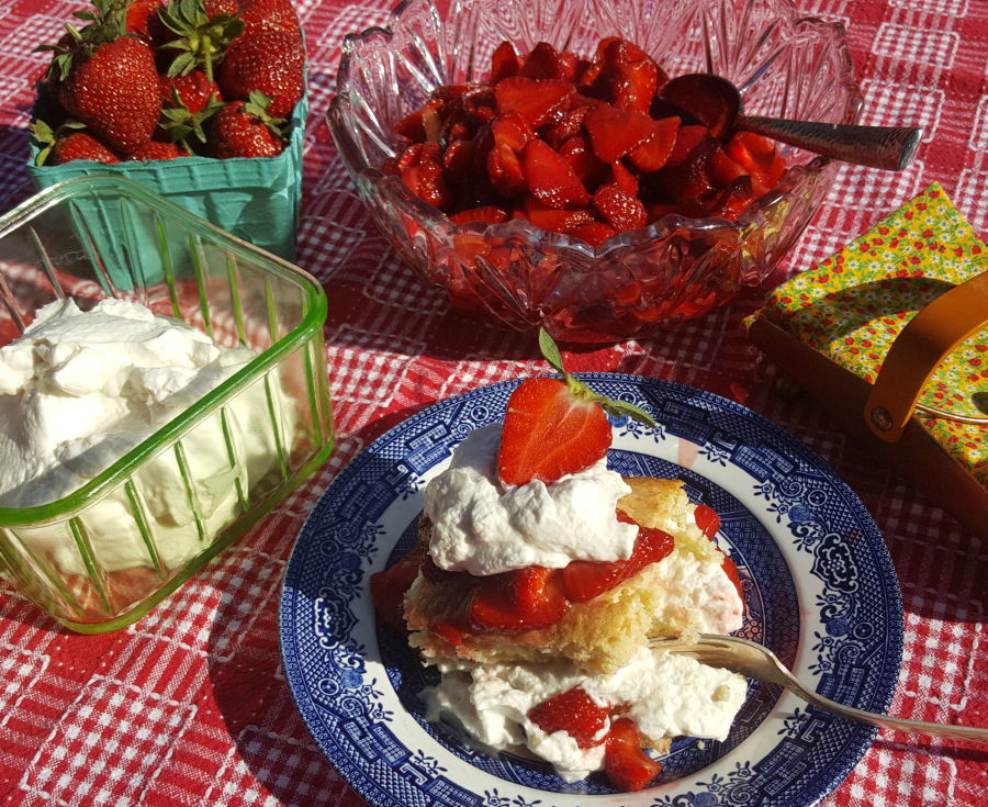 Whether you like your strawberries and whipped cream on warm shortbread or a buttery biscuit, either way, it's a scrumptious mouthful of summer.