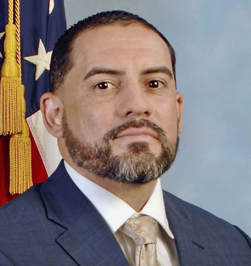 This image provided by defense attorney Robert Bonsib of MarcusBonsib, LLC, shows FBI agent Eduardo Valdivia, who has been charged with attempted murder in the off-duty shooting of another man on a Metro subway train last year in a Maryland suburb of Washington, D.C., according to court records unsealed Tuesday, June 1, 2021. Valdivia turned himself in to local authorities at a county jail Tuesday morning, according to Chief Deputy Maxwell Uy of the Montgomery County Sheriff's Office.