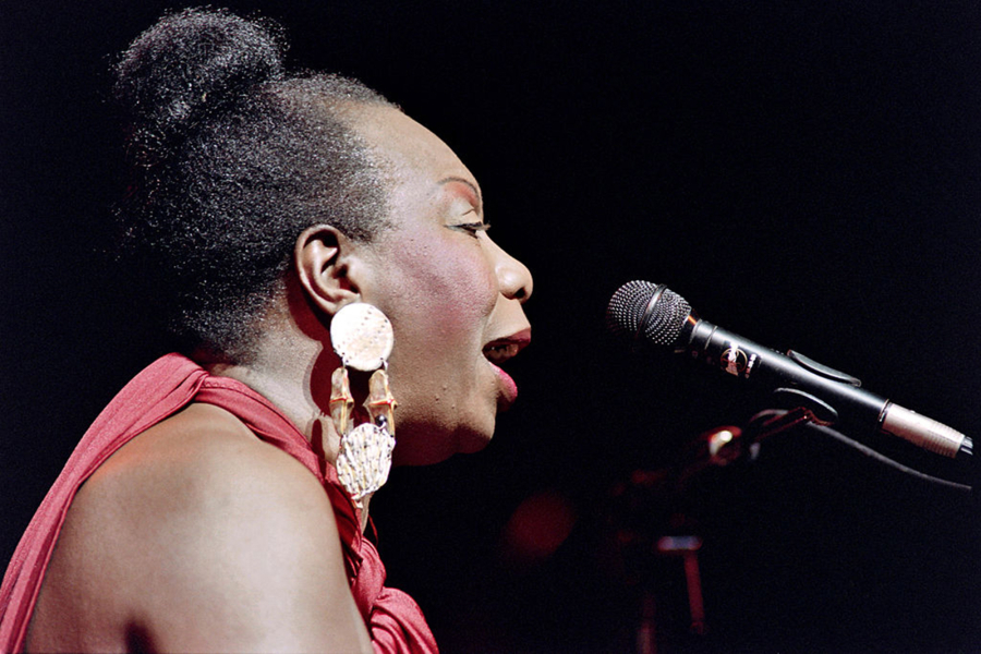 U.S. jazz and blues singer Nina Simone in concert at the Olympia music hall in Paris on Oct. 22, 1991. Simone is the subject of the 2015 documentary film "What Happened, Miss Simone?" directed by Liz Garbus.