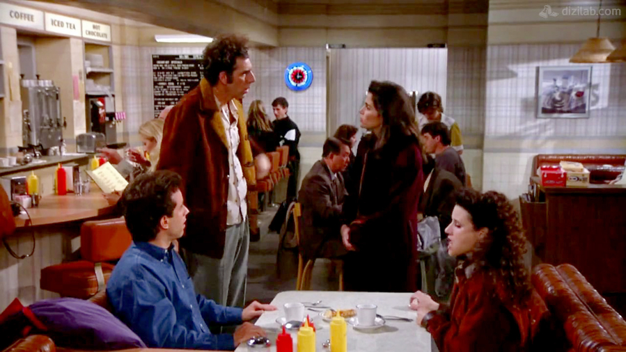 Jerry Seinfeld, from left, Michael Richards, Jami Gertz and Julia Louis-Dreyfus in "Seinfeld." (Sony Pictures Television)