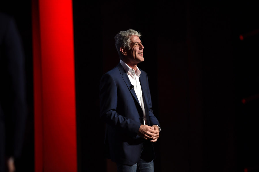 Anthony Bourdain -- the late chef, author, TV host and traveler -- appears on stage May 18, 2016, at The Theater at Madison Square Garden in New York City.