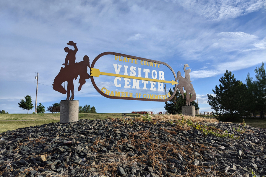The Platte County, Wyoming, visitor center and Chamber of Commerce are on the southern edge of Wheatland, an agricultural town in the High Plains known for its proximity to good fishing spots. Thirteen residents of the county have died of COVID-19, according to the state health department.