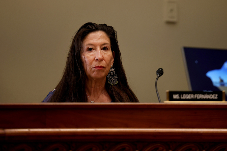 U.S. Rep. Teresa Leger Fernandez (D-New Mexico) listens at a hearing with the House Administration subcommittee on Elections on June 24, 2021 in Washington, D.C. The committee met to discuss voting rights in America.