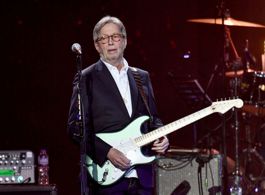 Eric Clapton performs during Music For The Marsden 2020 at The O2 Arena on March 3, 2020 in London.