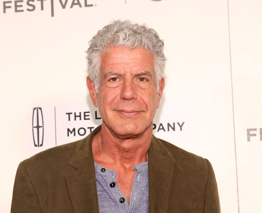 Anthony Bourdain attends "WASTED! The Story of Food Waste" Premiere during 2017 Tribeca Film Festival at BMCC Tribeca PAC on April 22, 2017 in New York City.