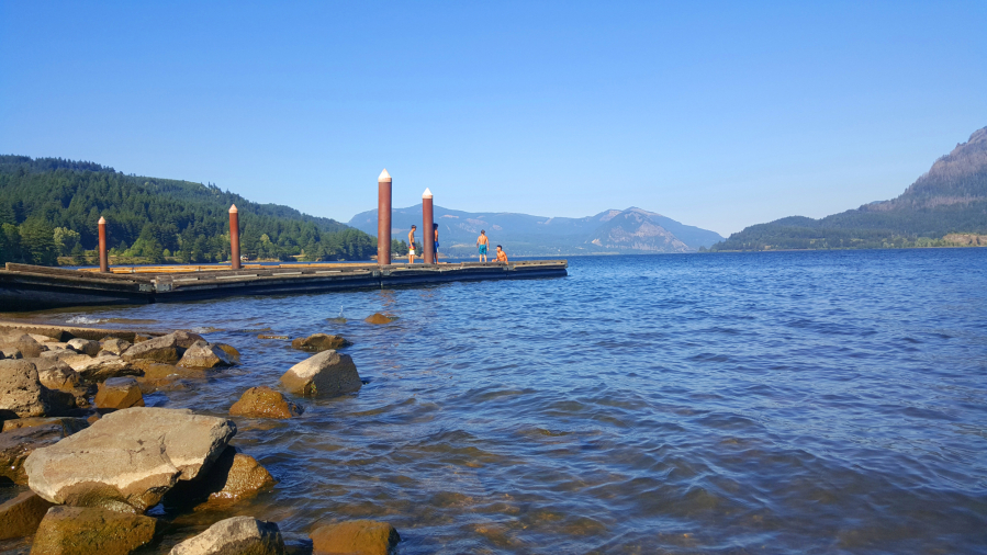 It's hard to find a better summer spot than the dock at Stevenson's Cascade Boat Launch.