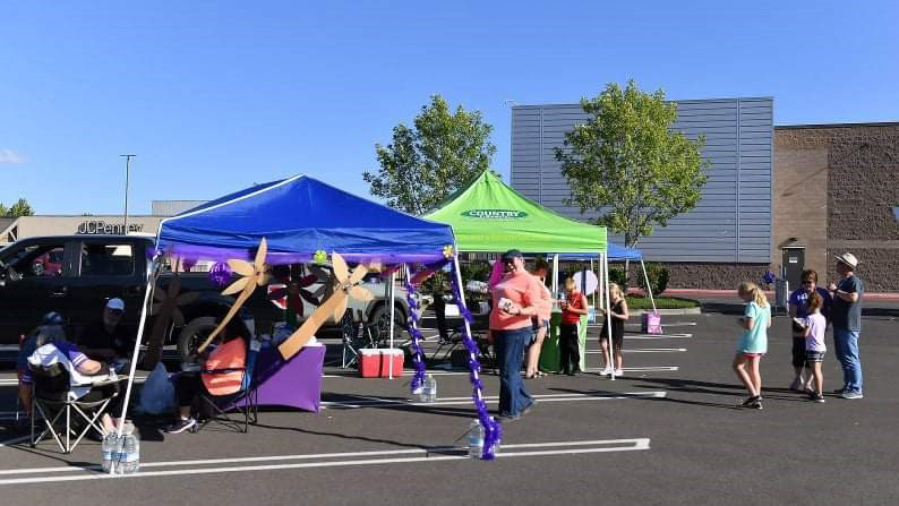 VAN MALL: Relay for Life of Clark County volunteers held a Parking in the Parking Lot Tailgate event at Vancouver Mall on July 17 to help raise funds for cancer research and patient services.
