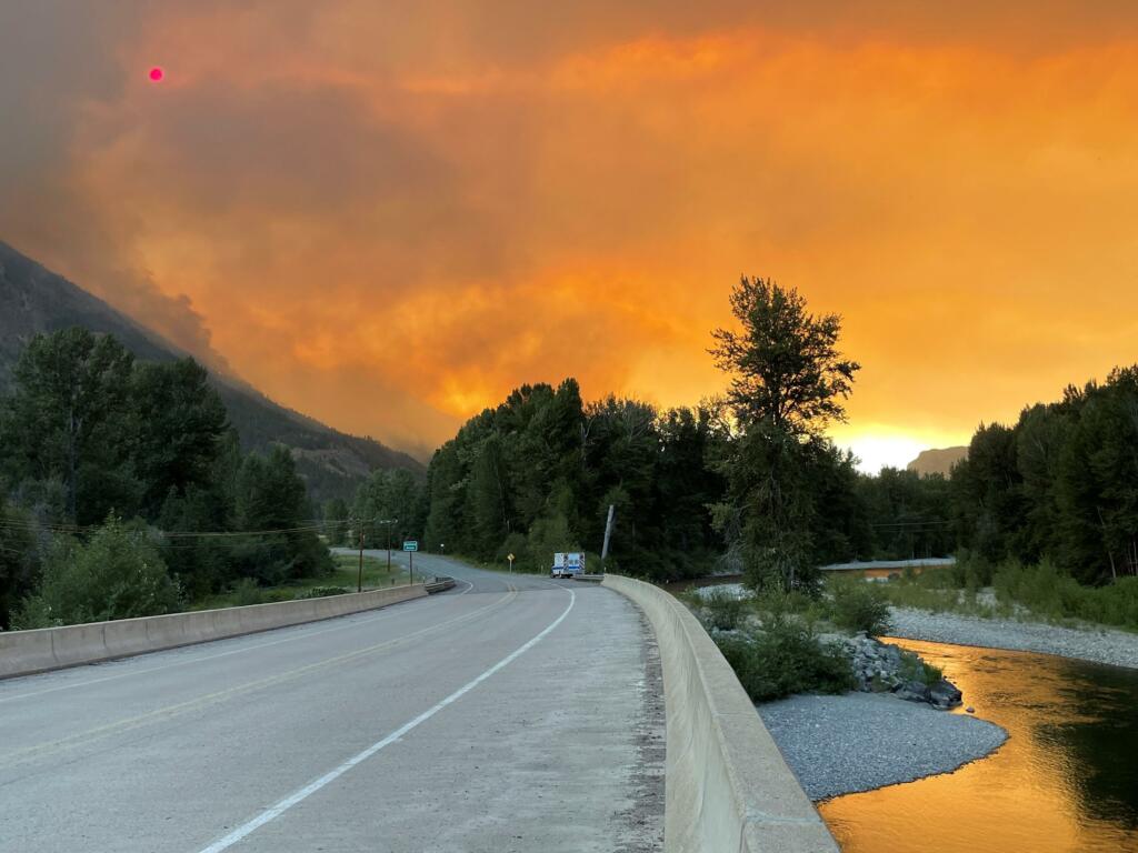 The Cedar Creek fire near Winthrop has forced evacuations of hundreds of residents.