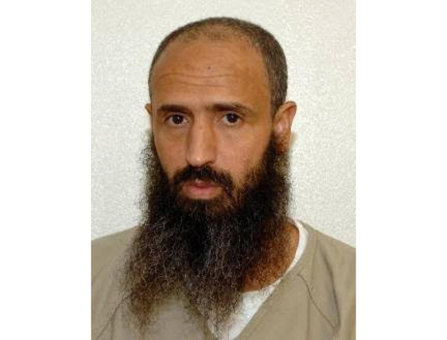 This undated photo released by lawyer Shelby Sullivan-Bennis on Dec. 11, 2017 shows his client Abdullatif Nasser at the Guantanamo Bay detention center in Guantanamo Bay, Cuba. The Biden administration on Monday, July 19, 2021, transferred a detainee out of the Guant?namo Bay detention facility for the first time, sending the Moroccan man back home years after he was recommended for discharge. Nasser, who's in his mid-50s, was cleared for repatriation by a review board in July 2016 but remained at Guantanamo for the duration of the Trump presidency.