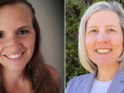 Candidates for Evergreen Public Schools board Position 1 Raelynne Altree, left, and Julie Bocanegra.