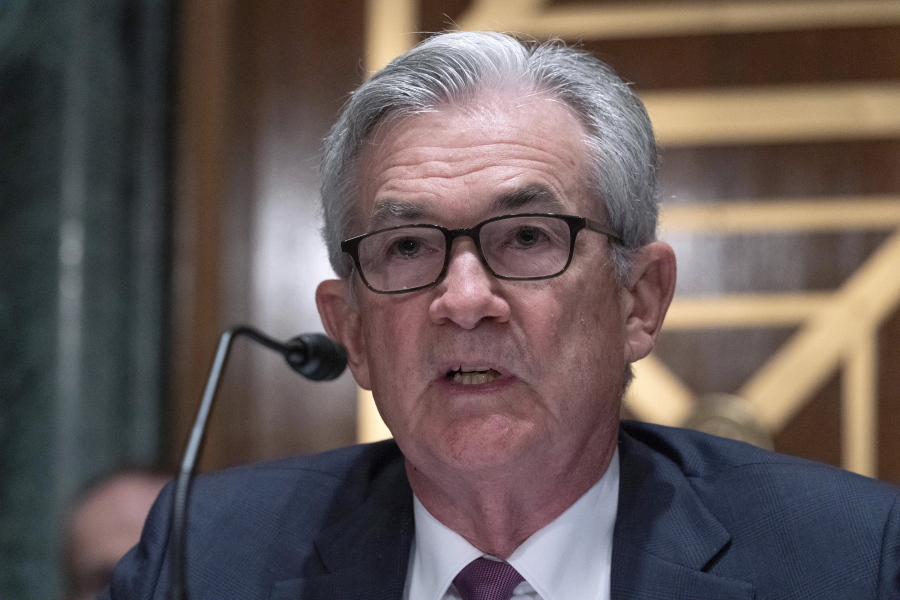 Federal Reserve Board Chair Jerome Powell testifies before Senate Banking, Housing, and Urban Affairs hearing to examine the Semiannual Monetary Policy Report to Congress, Thursday, July 15, 2021, on Capitol Hill in Washington.
