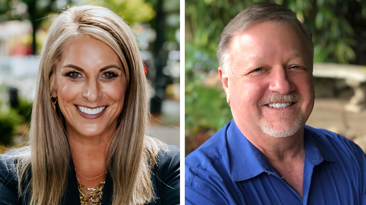 Leslie Lewallen and Gary Perman are both running for Camas City Council.