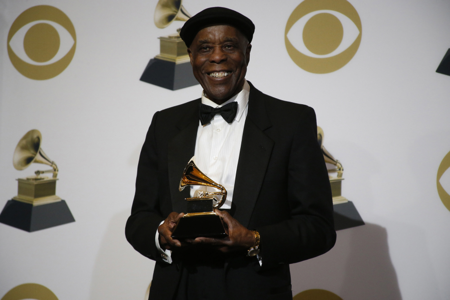 Buddy Guy backstage during the 61st Grammy Awards at Staples Center in Los Angeles on Sunday, Feb. 10, 2019.