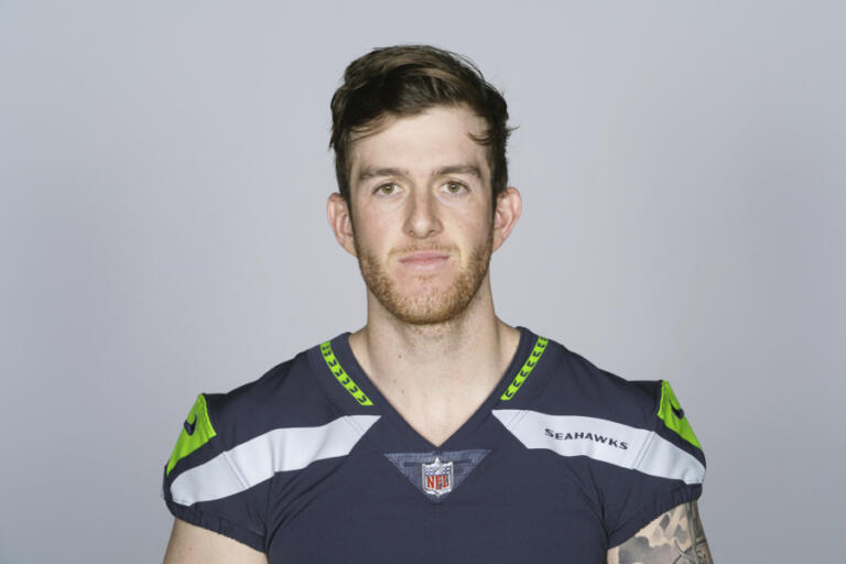 This is a 2021 photo of Michael Dickson of the Seattle Seahawks NFL football team. This image reflects the Seattle Seahawks active roster as of Monday, June 14, 2021 when this image was taken.