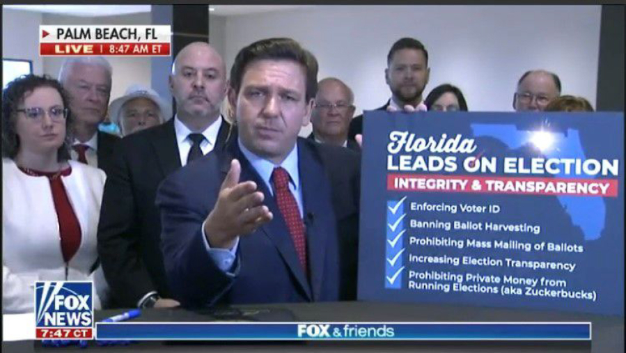 Florida Gov. Ron DeSantis signed a controversial elections law in May.