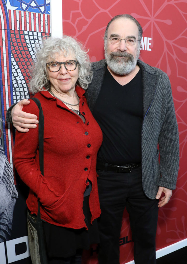 Kathryn Grody and Mandy Patinkin attend the "Homeland" Season 8 premiere at Museum of Modern Art on Feb. 4, 2020, in New York City.