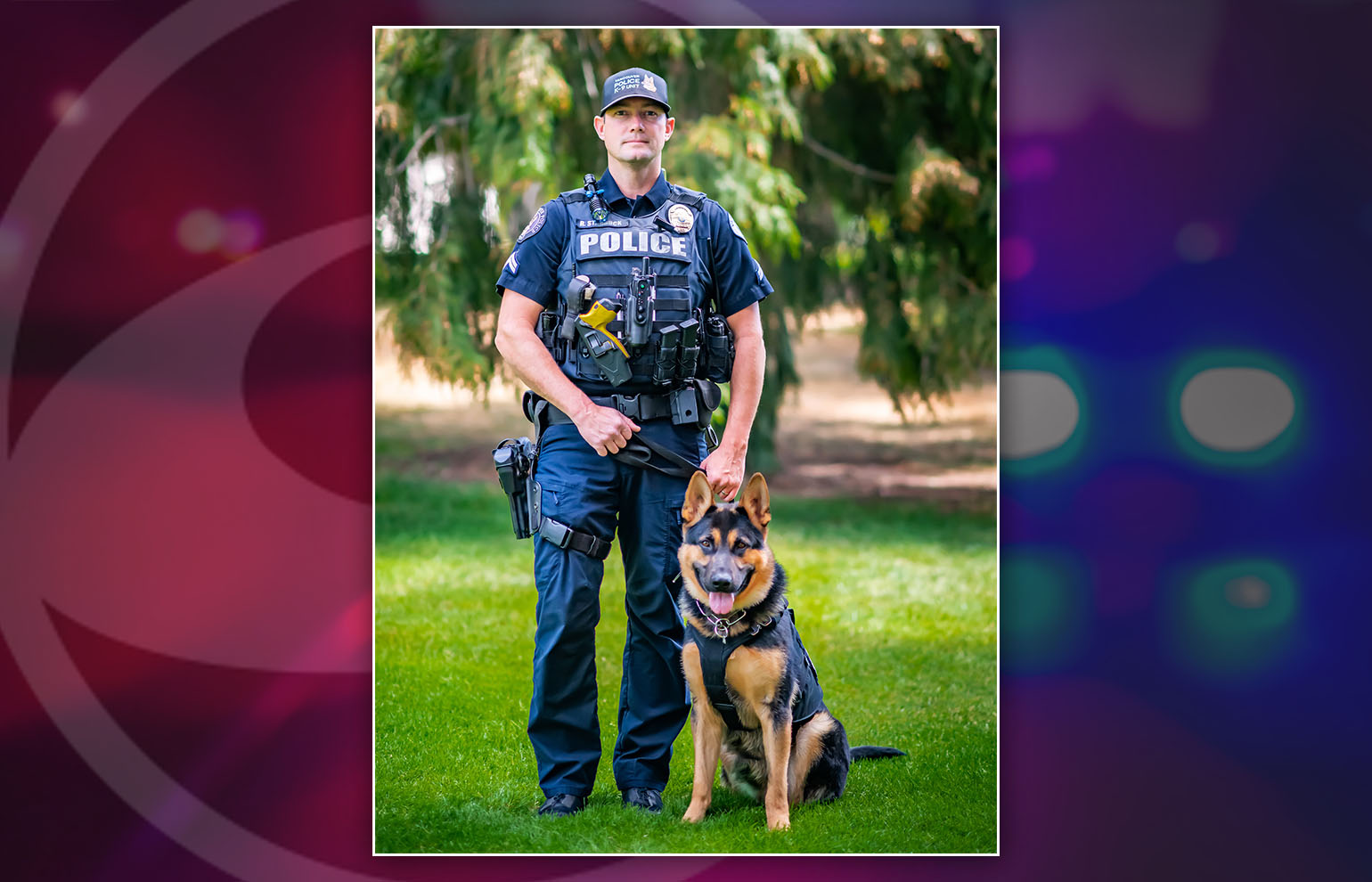 Vancouver police Cpl. Ryan Starbuck and K-9 partner Tex.