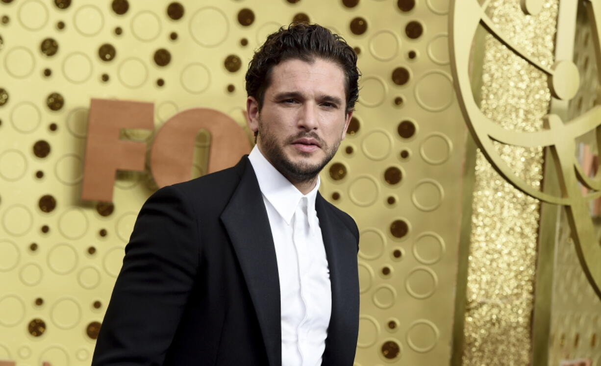 Kit Harington arrives at the 71st Primetime Emmy Awards on Sept. 22, 2019, in Los Angeles. The "Game of Thrones" actor appears in the second season of "Modern Love," in which he plays a tech worker  a romantic dazzled by a woman he meets on a train.