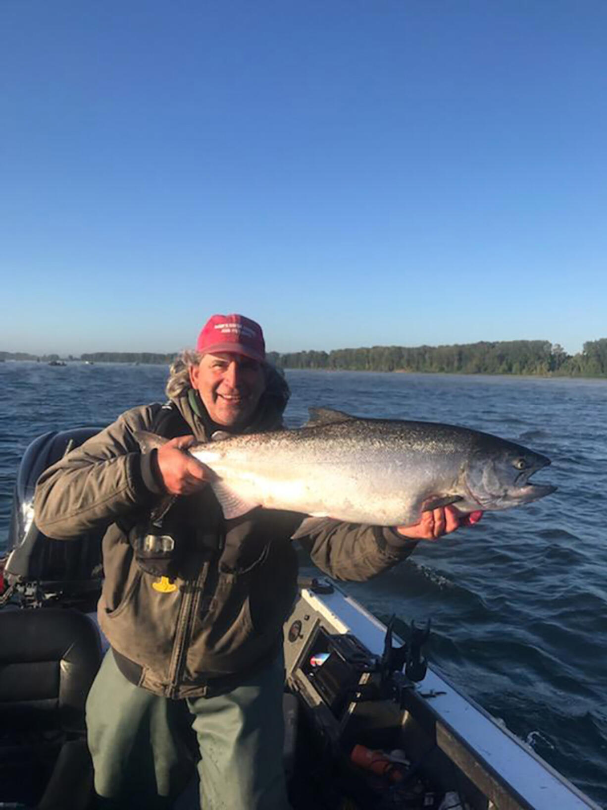 The Columbia River has been closed and reopened for Chinook fishing frequently this year. When it has been open anglers are catching lots of fine Chinook like this one taken with Dave's Guide Service.