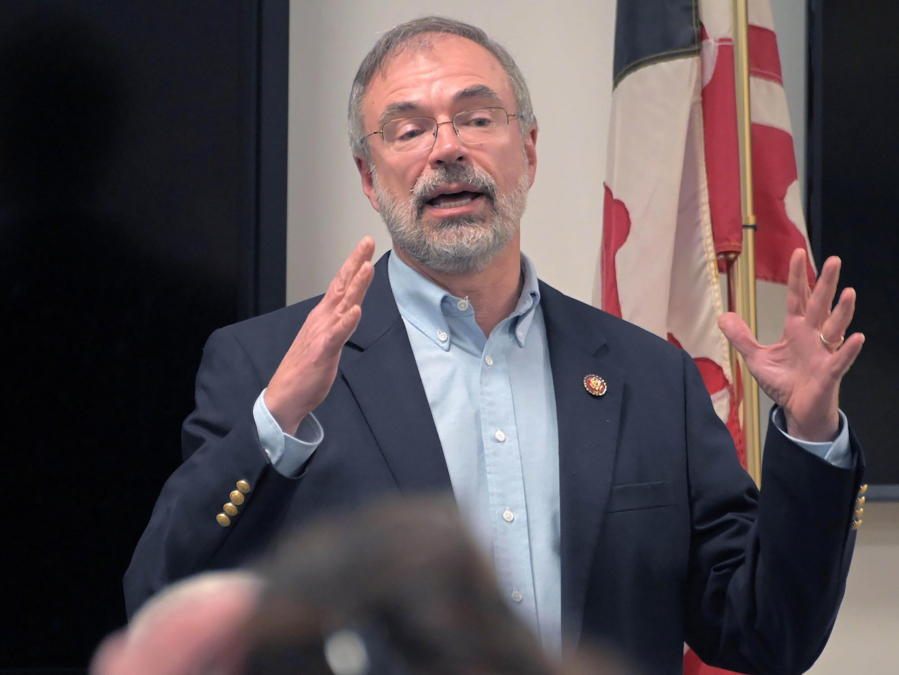 Rep. Andy Harris, R-Md., during a town hall meeting at Kingsville Volunteer Fire Company on Dec. 20, 2019.