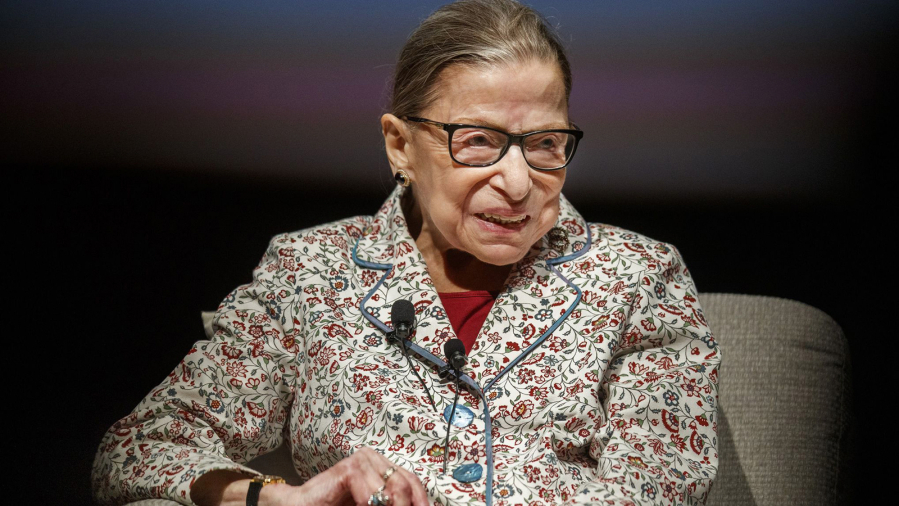 Supreme Court Justice Ruth Bader Ginsburg at the University of Chicago in 2019. (Armando L.