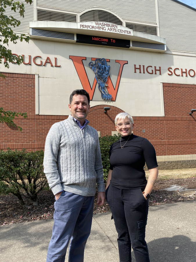 Band teacher David Duarte and choir teacher MaKenna Clendenen join Washougal High School's fine arts department.