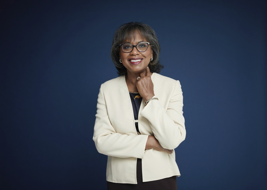 Anita Hill poses for a portrait in New York on Sept. 21, 2021 to promote her book, "Believing: Our Thirty-Year Journey to End Gender Violence," releasing on Sept. 28.