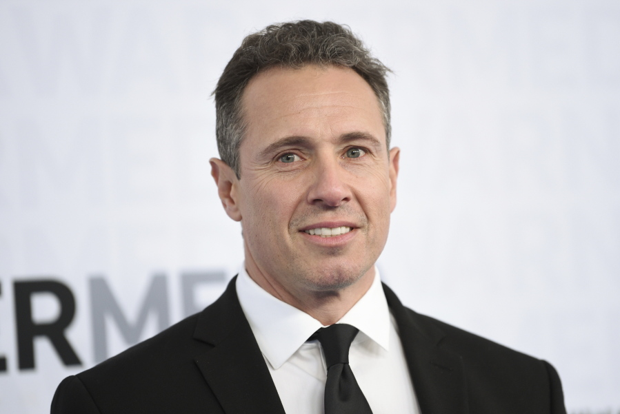 FILE - This May 15, 2019 file photo shows CNN news anchor Chris Cuomo at the WarnerMedia Upfront in New York. Shelley Ross, a veteran TV news executive, said in an opinion piece in the New York Times that CNN anchor Chris Cuomo sexually harassed her by squeezing her buttocks at a party in 2005.