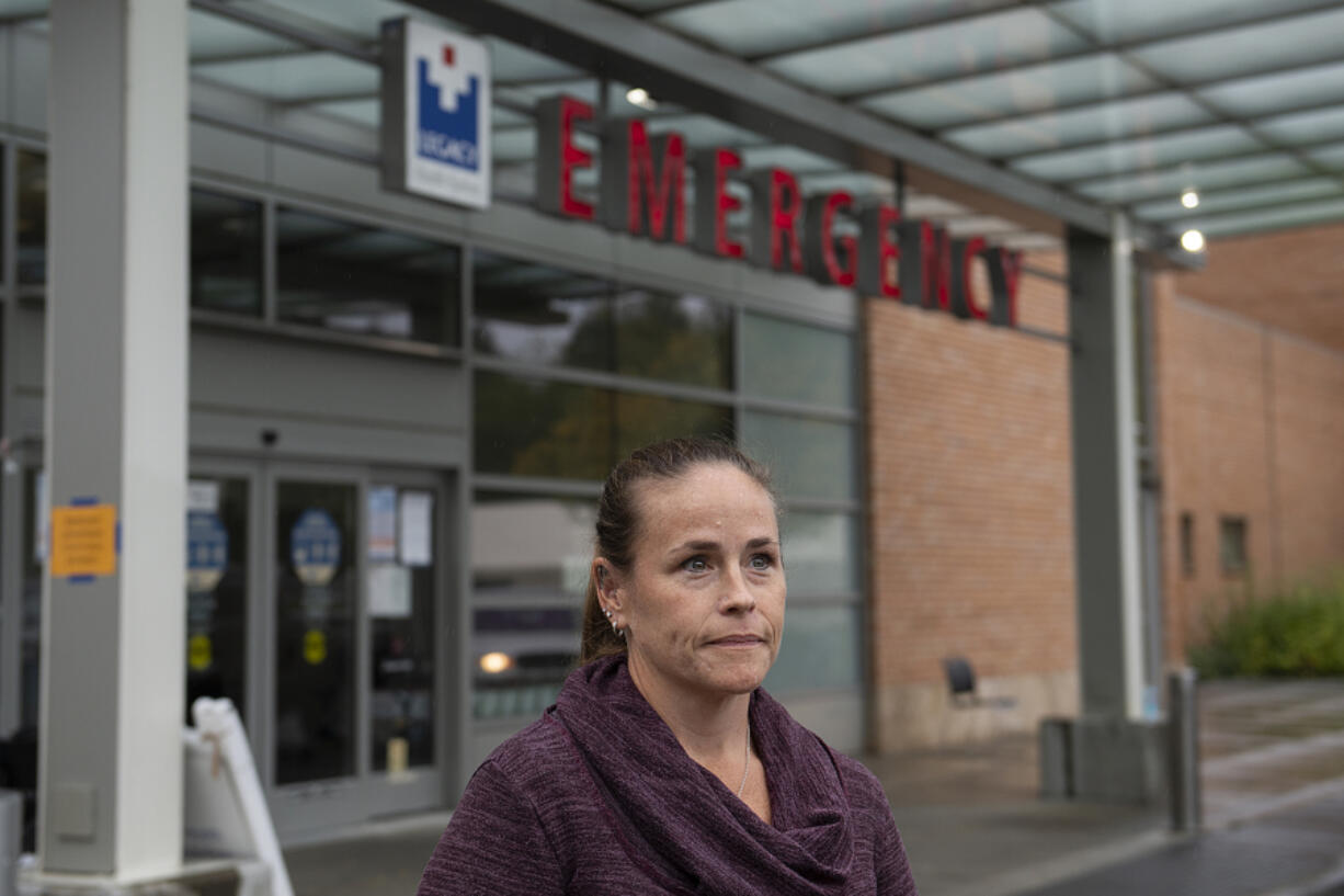 Kelly Brady-Pavelko, nurse manager at Legacy Salmon Creek Medical Center's emergency department, has seen front-line health care workers' mental health suffer over the past year.