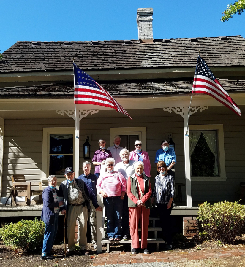 Ten residents from Glenwood Place enjoyed a recent tour of the Stanger House guided by Doris Hale, part of the restoration team.