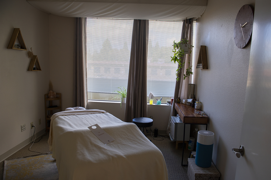 A massage therapy room is also available for clients at The Vancouver Wellness Studio.