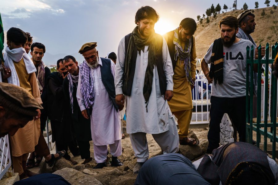 Ajmal Ahmadi grieves for his family, all 10 civilians who were killed in a U.S. drone strike in Kabul, Afghanistan.