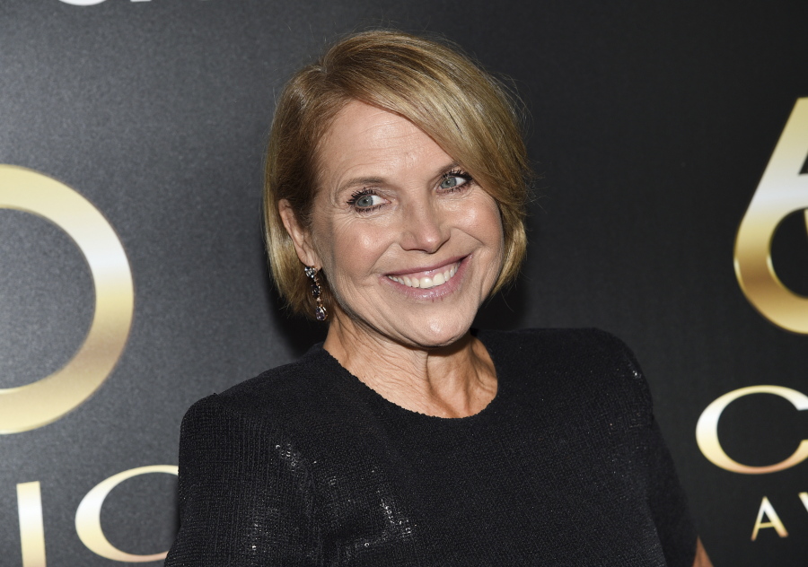 FILE - In this Wednesday, Sept. 25, 2019 file photo, Television journalist Katie Couric attends the 60th annual Clio Awards at The Manhattan Center in New York. Couric has a new book "Going There" out on Oct. 26.