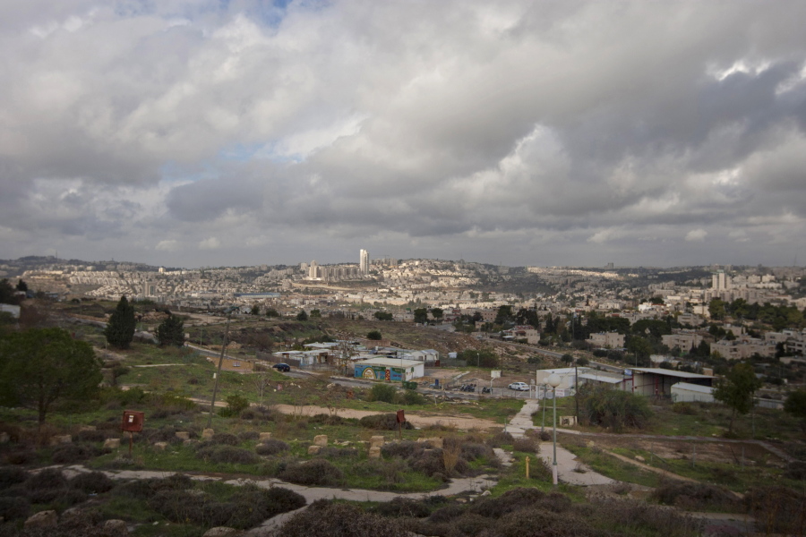 FILE - In this Wednesday, Dec. 5, 2012 file photo, a general view of Givat Hamatos area is seen in east Jerusalem. Israel is quietly advancing controversial settlement projects in and around Jerusalem while refraining from major announcements that could anger the Biden administration. Critics say Israel is paving the way for rapid growth when the political climate changes.