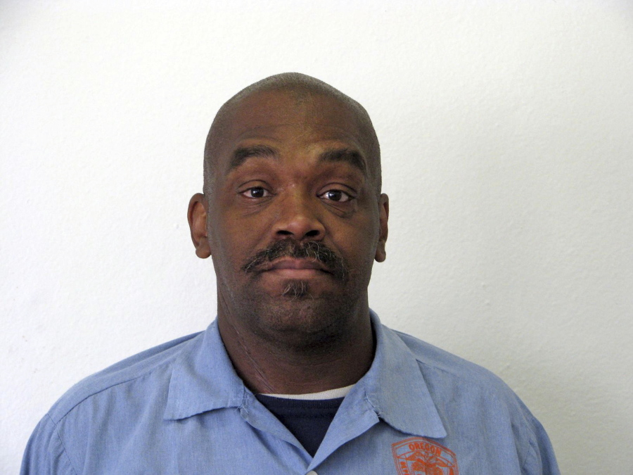 This undated file photo provided by the Oregon Department of Corrections shows death row inmate Jesse Johnson. Oregon's court of appeals on Wednesday, Oct. 6, 2021, reversed Johnson's murder conviction, saying his attorney at trial failed to interview a witness whose testimony could have changed the course of the trial.