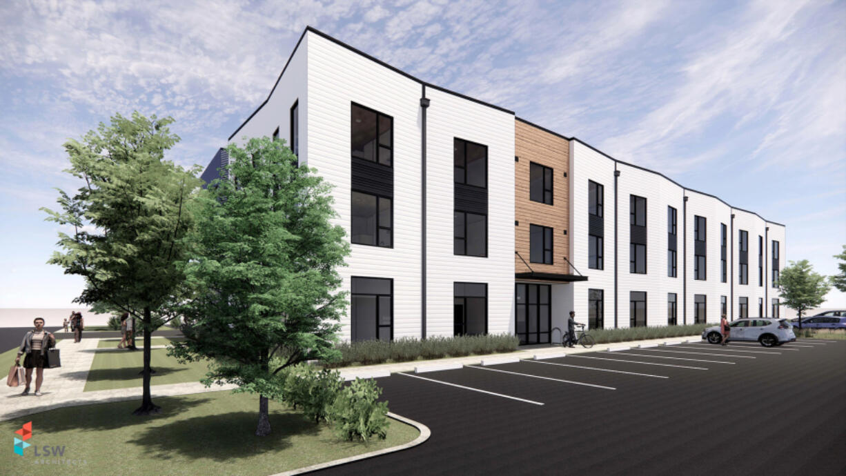 Ginn Group is building a 50-unit affordable housing complex called Allegro Pointe near the international district of Fourth Plain Boulevard.