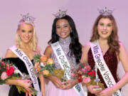 Anna Countryman, Miss Clark County. Naomi Green, Miss Clark County's Outstanding Teen. Natalie Worthy, Miss Greater Vancouver.