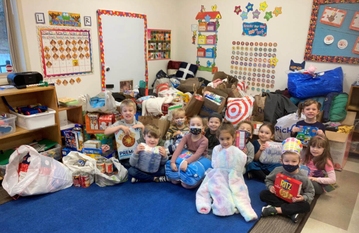 McLOUGHLIN HEIGHTS: Each November for the past 27 years, Circle of Friends preschool has held a needs drive to support people lacking basic necessities such as food and warmth.