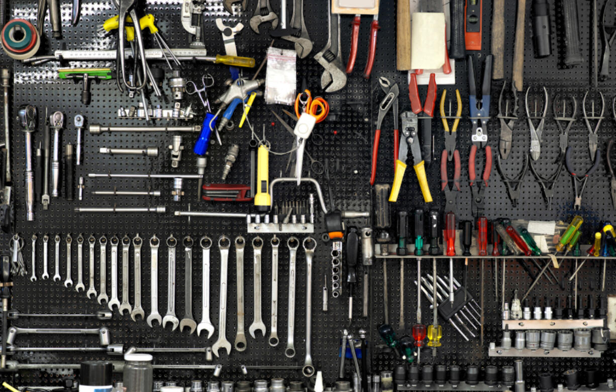 One possible garage remodeling option could be a dedicated organization system for tools.
